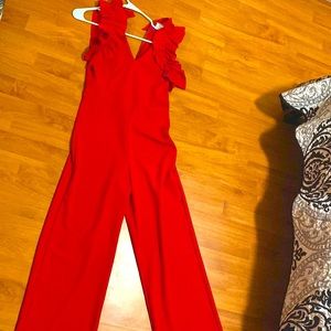 Size small red jumpsuit